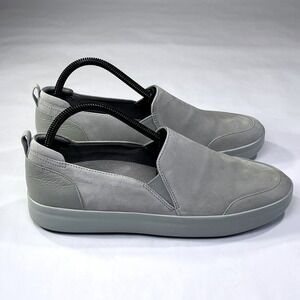 Vionic Penelope Sneakers Womens 9.5 Grey Nubuck Leather Slip On Casual Sneakers